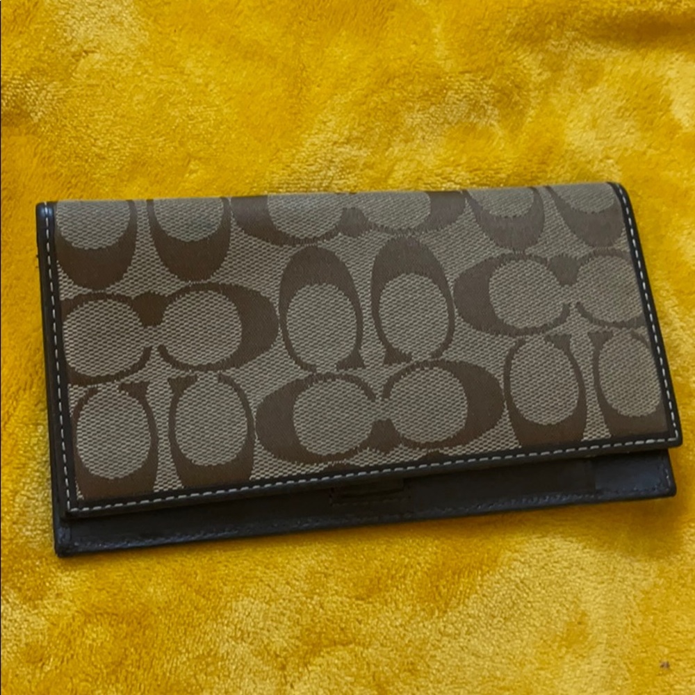 Coach checkbook cover